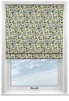 Land & Shore Esther, Green - Roman Blind